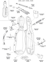 GEWA Cello case Idea Original Carbon 2.9 - Komplettverschluss