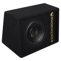 Phoenix Gold 10" aktiver Subwoofer mit Kabeln & Fernbedienung