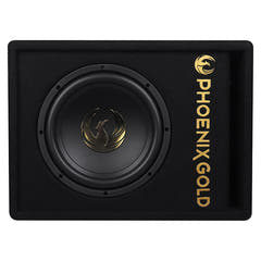 Phoenix Gold 10" aktiver Subwoofer mit Kabeln & Fernbedienung