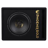 Phoenix Gold 10" aktiver Subwoofer mit Kabeln & Fernbedienung