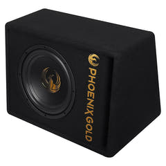 Phoenix Gold 10" aktiver Subwoofer mit Kabeln & Fernbedienung