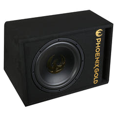 Phoenix Gold 12" aktiver Subwoofer mit Kabeln & Fernbedienung