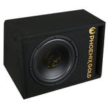 Phoenix Gold 12" aktiver Subwoofer mit Kabeln & Fernbedienung