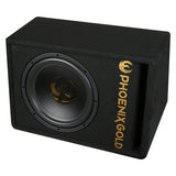 Phoenix Gold 12" aktiver Subwoofer mit Kabeln & Fernbedienung