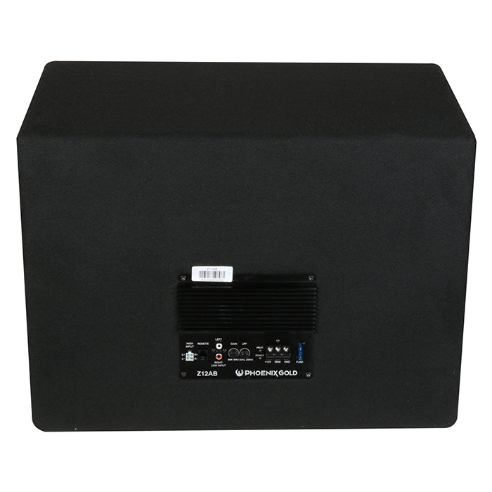 Phoenix Gold 12" aktiver Subwoofer mit Kabeln & Fernbedienung