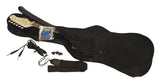 DiMavery ST-203 E-Gitarre (Gothic Schwarz)