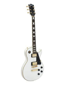 DiMavery LP-520 E-Gitarre (Weiß/Gold)