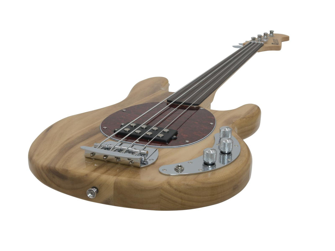 DiMavery MM-501 E-Bass, Fretless, Natur