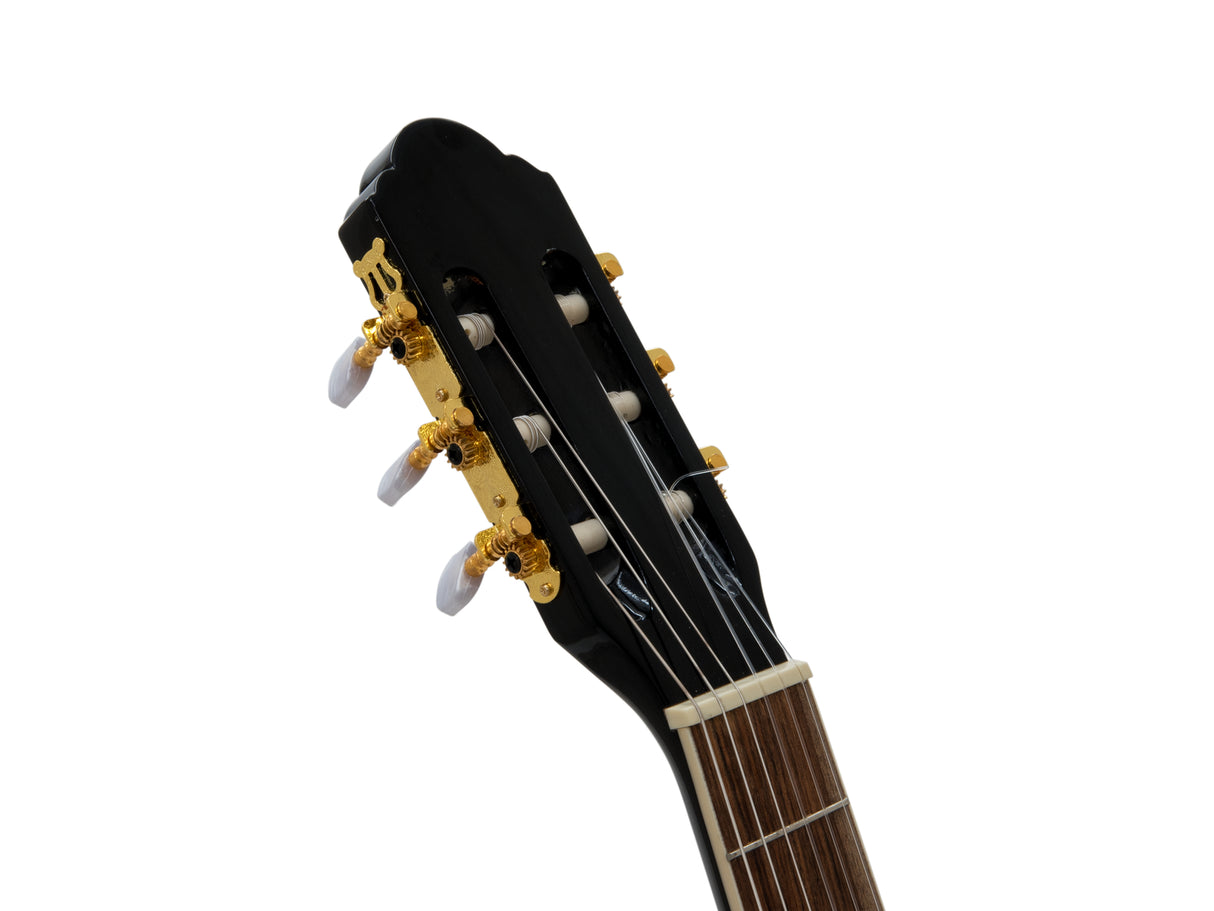 DiMavery CN-600E Classical guitar, schwarz