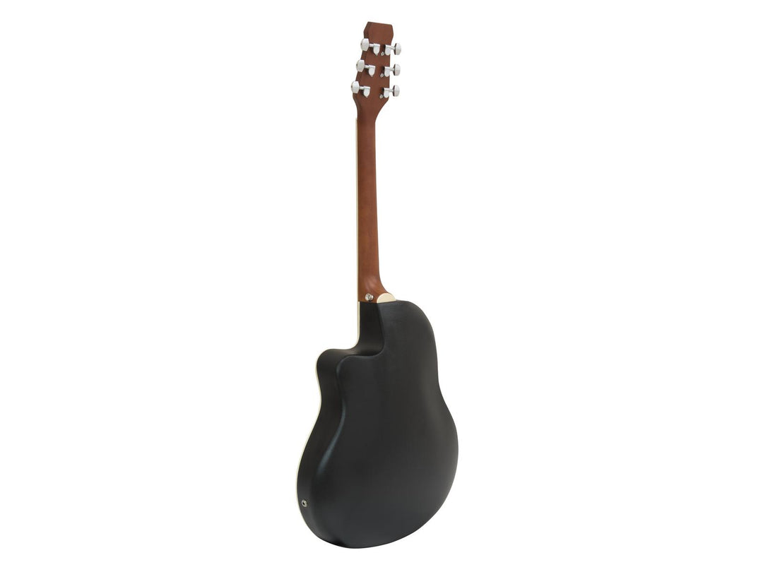 DiMavery RB-300 Roundback Gitarre (Schwarz)