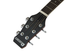 DiMavery RB-300 Roundback Gitarre (Schwarz)