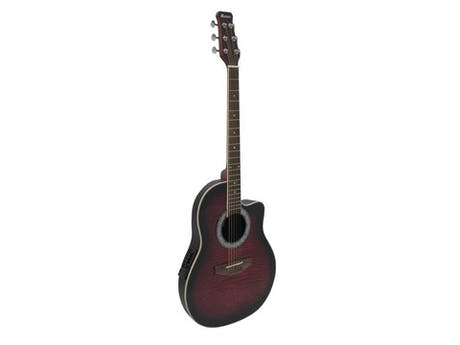 DiMavery RB-300 Roundback Gitarre (Rot)