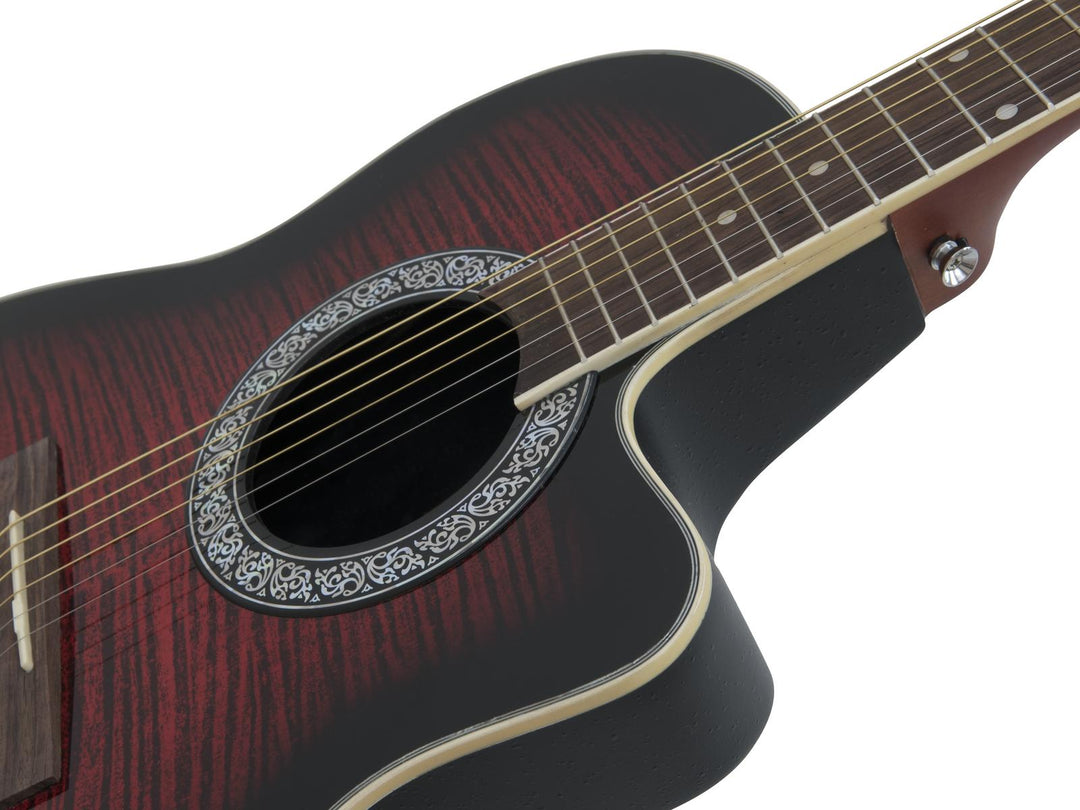 DiMavery RB-300 Roundback Gitarre (Rot)