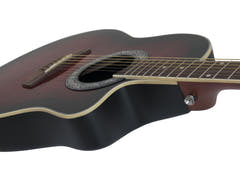 DiMavery RB-300 Roundback Gitarre (Rot)