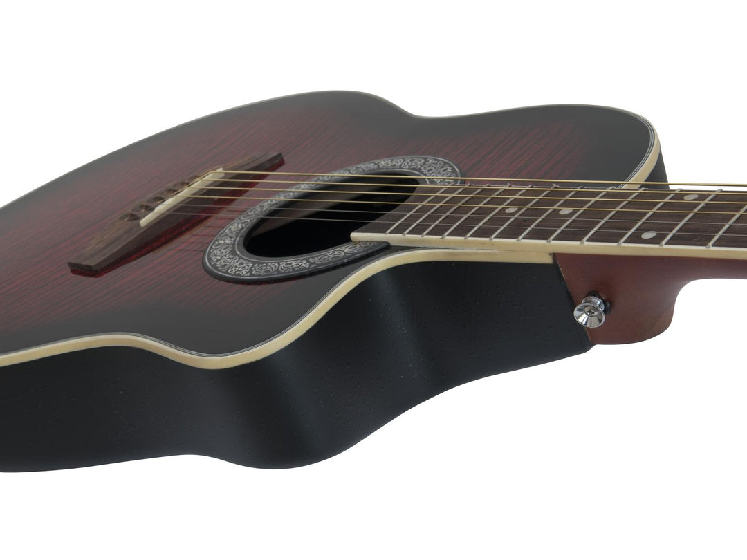 DiMavery RB-300 Roundback Gitarre (Rot)