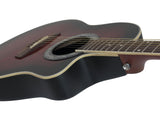 DiMavery RB-300 Roundback Gitarre (Rot)