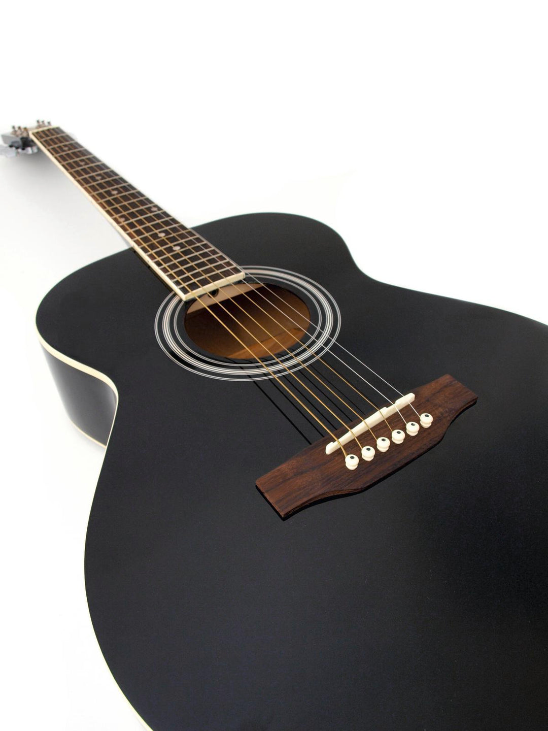 DiMavery AW-303 Western Gitarre - Schwarz