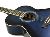 DiMavery AW-303 Westerngitarre (Blau burst)