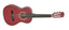 DiMavery AC-303 Classical Guitar 1/2, red