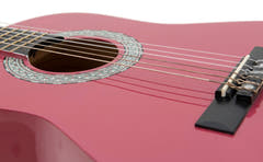 DiMavery AC-303 Konzertgitarre 1/2 (Pink)