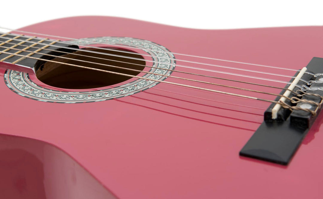 DiMavery AC-303 Konzertgitarre 1/2 (Pink)