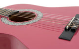 DiMavery AC-303 Classical Guitar 1/2, pink