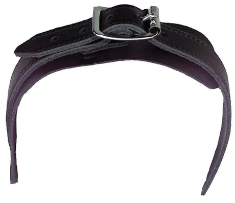 GEWA Halsriemen aus schwarzem Leder für IDEA-Cellokästen, 25 mm