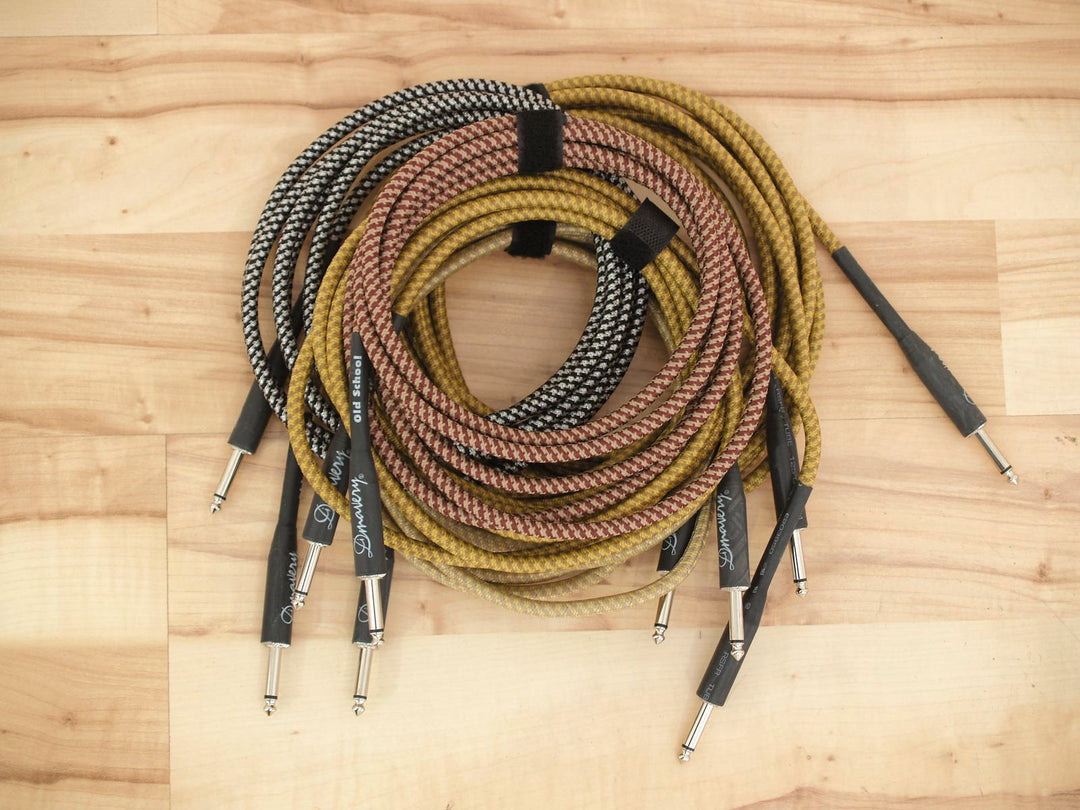 DiMavery Instrumentenkabel, 3m, Schwarz/Silber