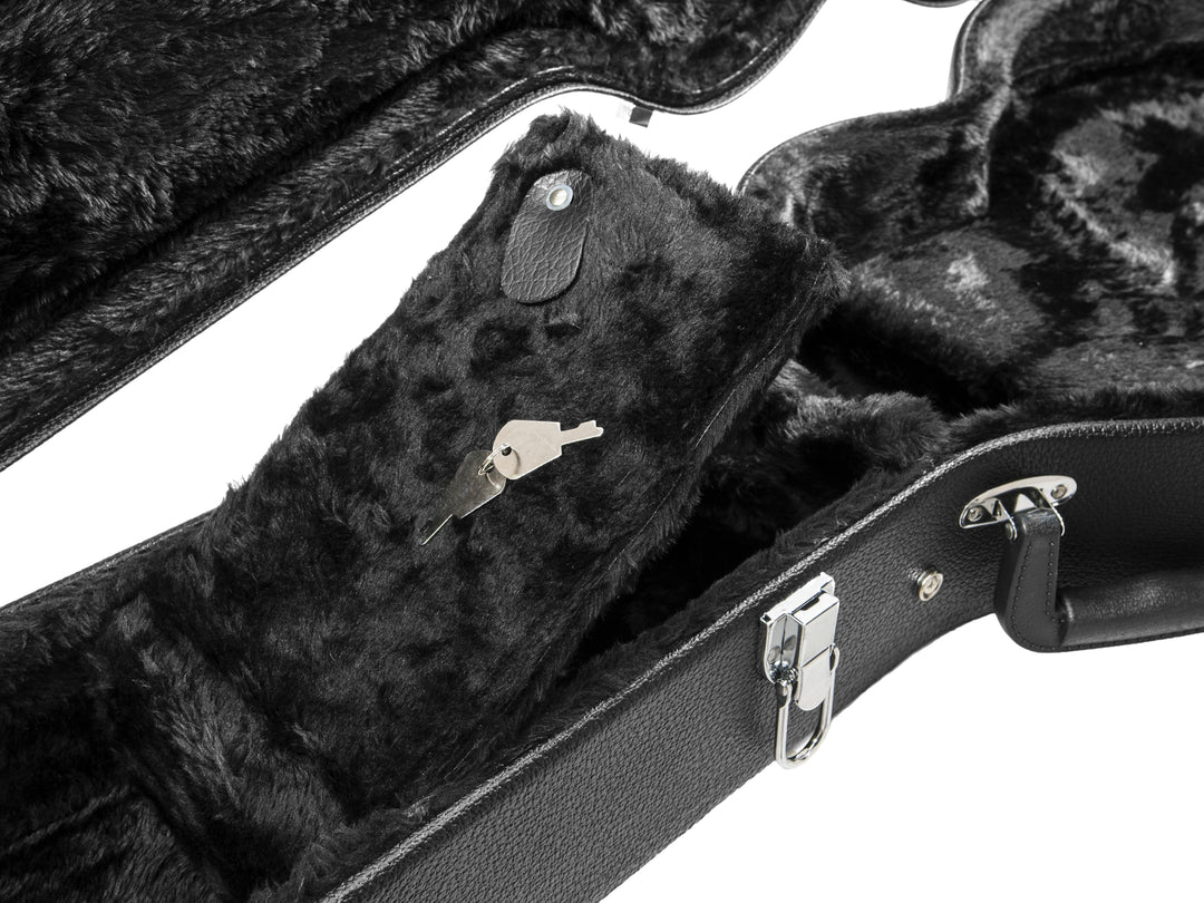 DiMavery Flightcase E-Gitarre LP, Schwarz