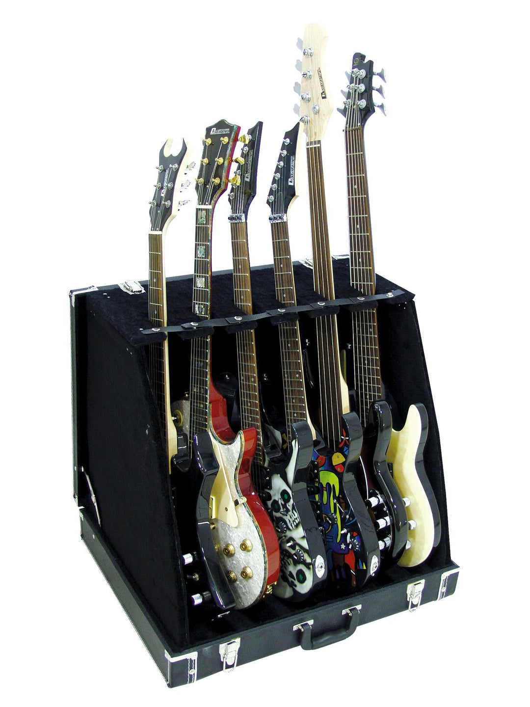 DiMavery Flightcase Ständer für 6 Gitarren