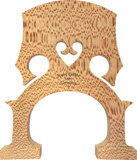 Teller Cello-Steg deutsches Modell Nr. 9, 4/4, blank