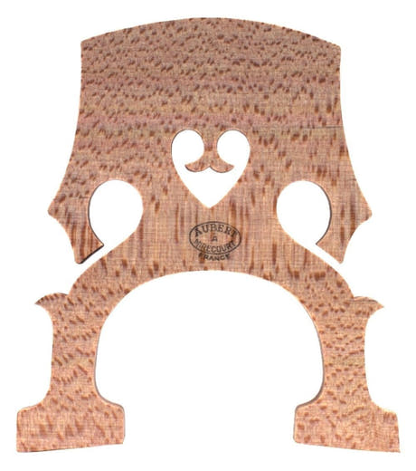 Aubert Luthier Cellosteg französisches Modell 16, 4/4, Fuß 90 mm, niedriges Herz