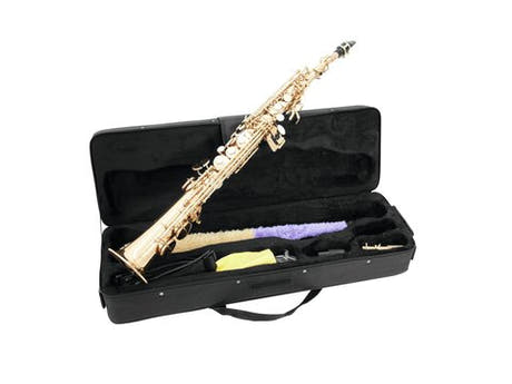DiMavery SP-10 Bb Sopransaxophon, Gold