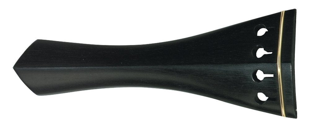 GEWA Hill-Saitenhalter aus Ebenholz für geigen 4/4, goldfarbene Ringe