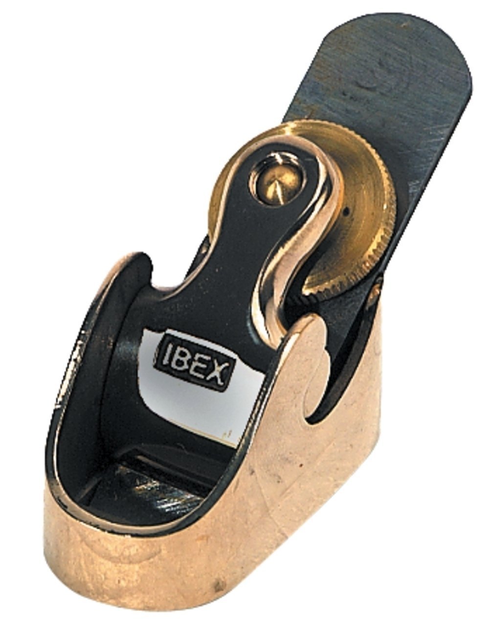 Ibex Schweifhobel mit Schraube, gebogene Sohle, 36 mm
