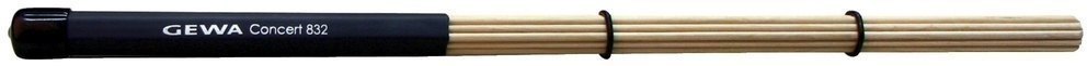 GEWA rods mit 19 Buchenstäben und Gummigriff (Paar)