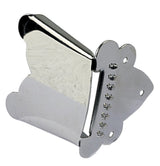 GEWA Saitenhalter für 8 Saiten, vernickelt, Mandoline und Bouzouki