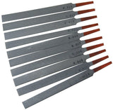 Hosco japanische Sattelfeilen, Set mit 10 von .010" bis .056"