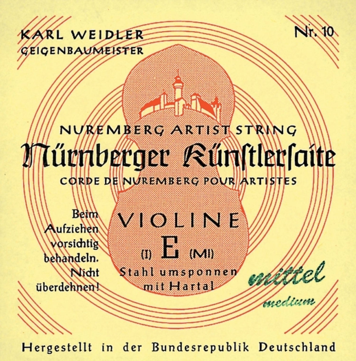 Nürnberger Violin strings Kuenstler strand core - 1/4 (15)