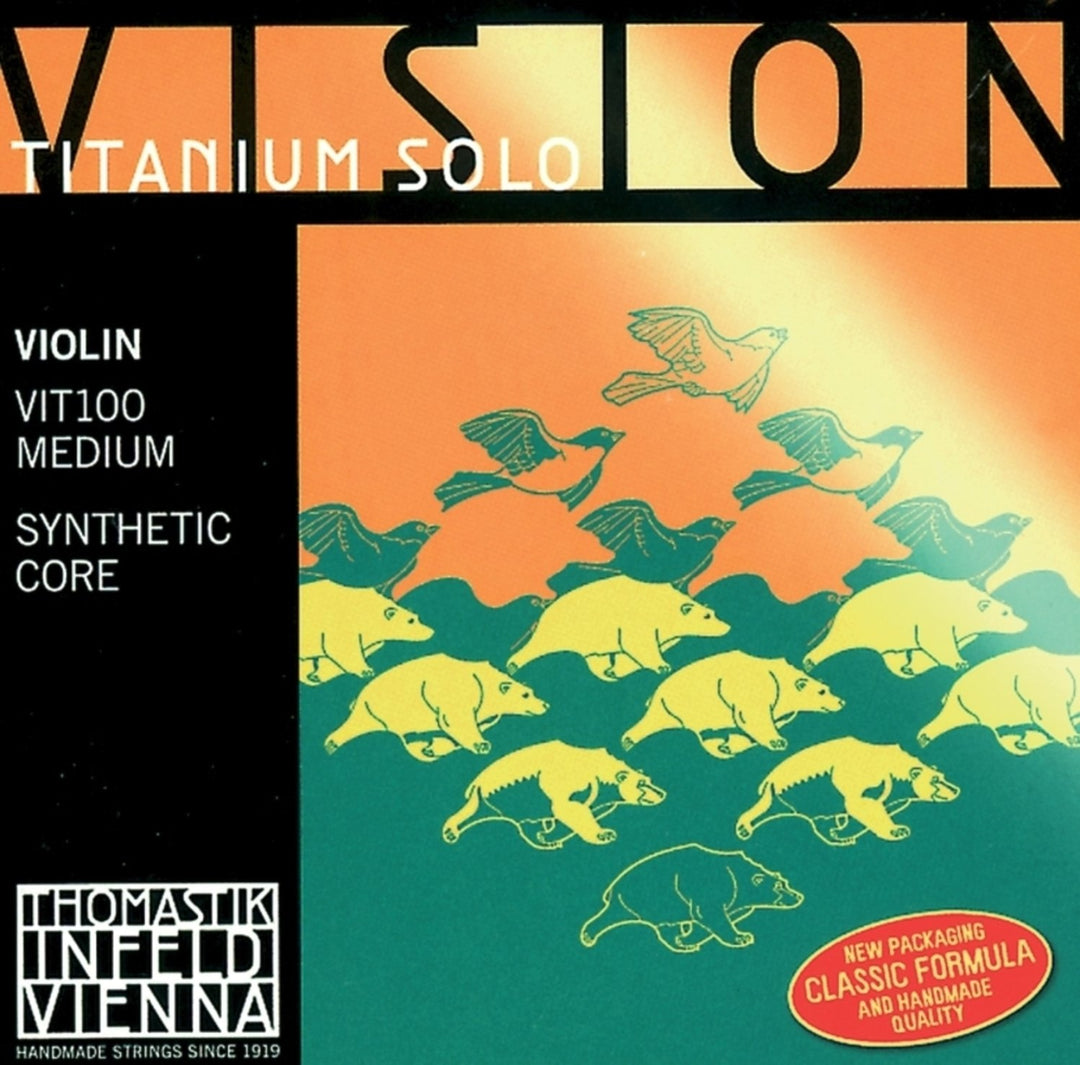 Thomastik-Infeld Geigen Saiten Vision Titanium solo synthetischer Kern - Medium (VIT03)