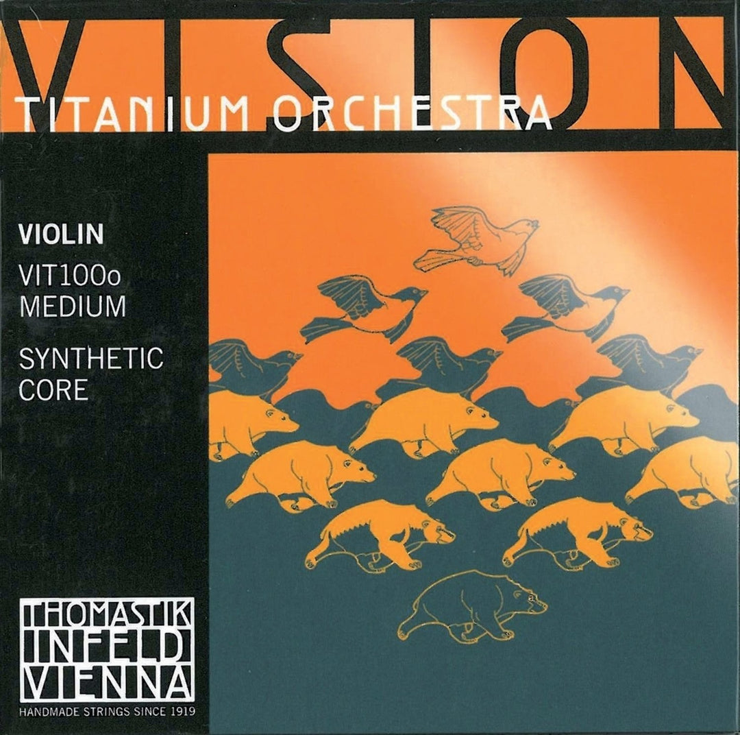 Thomastik-Infeld Geigensaiten Vision Titanium Orchester synthetischer Kern - Stahl blank (VIT01o)