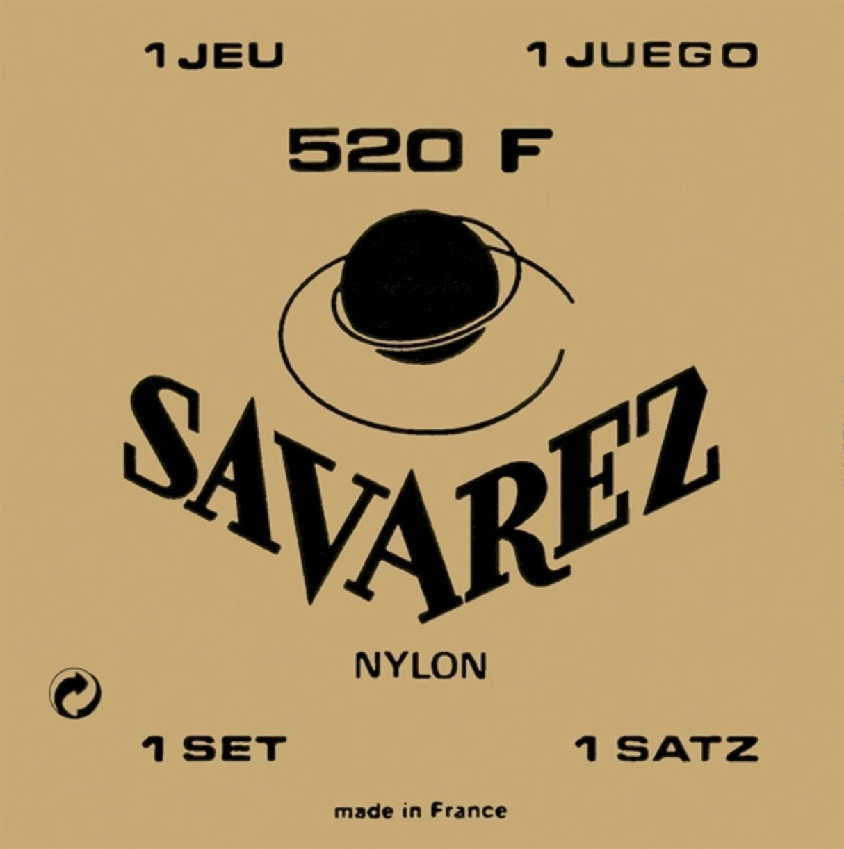 Savarez Saiten für klassische Gitarren Traditionelles Konzert 520 - Set normal G3w (520F)
