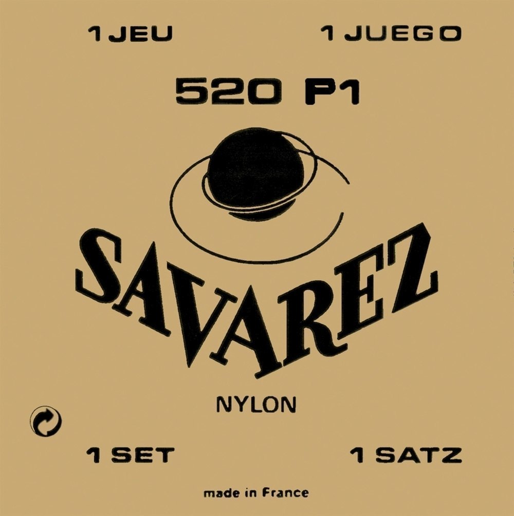 Savarez 511R kunststoffummantelte E1-Saite für klassische gitarren, 520P1