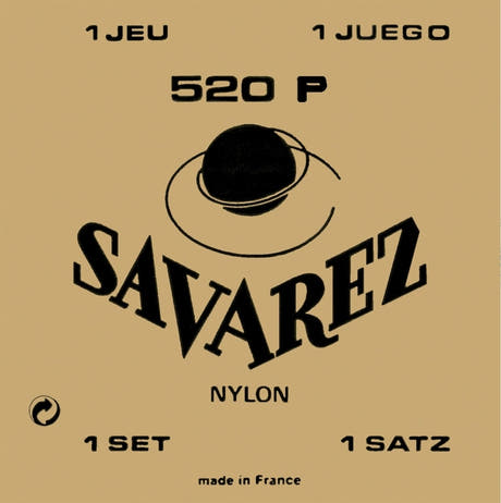 Savarez Saiten für klassische Gitarren Traditionelles Konzert 520 - Satz normal H/B2 + G3 w (520P)