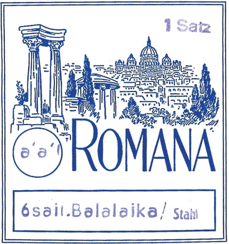 Romana Balalaika Saiten Prim - Set 3-saitig