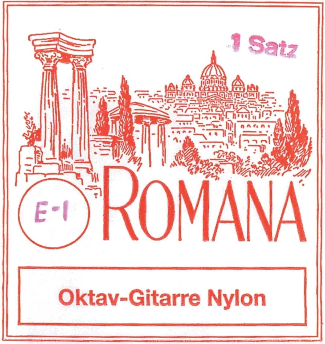 Romana Oktavgitarrensaiten - Set Stahl