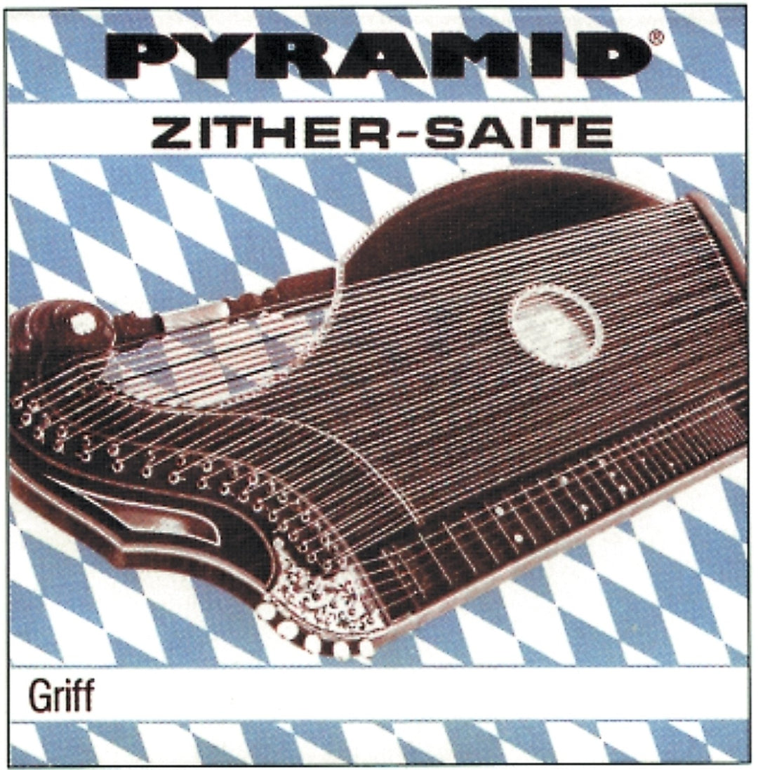 Pyramid Saiten für Zither Griffbrettsaiten, Münchner Stimmung - Satz (D-Bronze) (590.300)