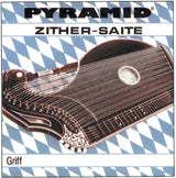 Pyramid Saiten für Zither Griffbrettsaiten, Münchner Stimmung - Satz (D-Bronze) (590.300)