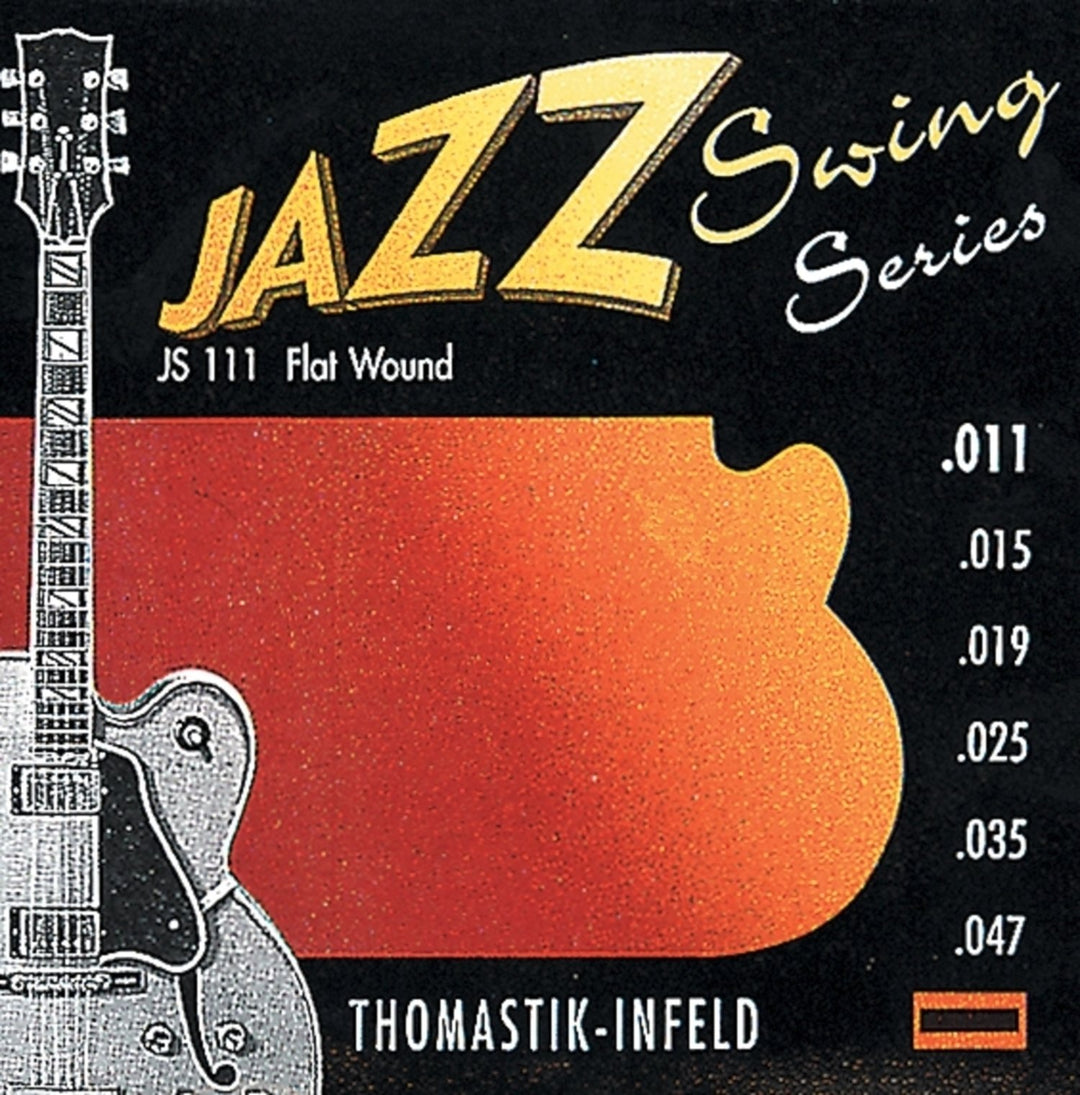 Thomastik-Infeld Saiten für E-Gitarre Jazz Swing Serie Nickel Flat Wound - Set 011 flatwound (JS111)