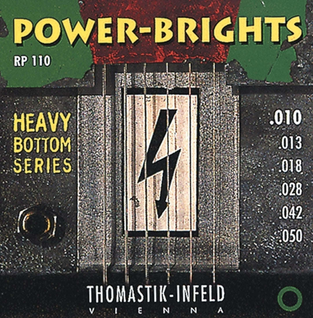 Thomastik-Infeld Saiten für E-Gitarre Power Brights Serie - Set 010 heavy (RP110)